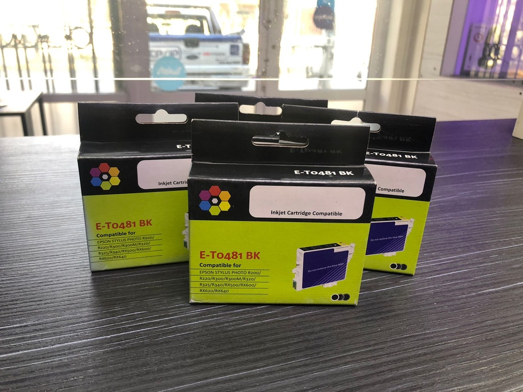 Cartucho E-To481 BK EPSON INKJET CARTRIDGE COMPATIBLE