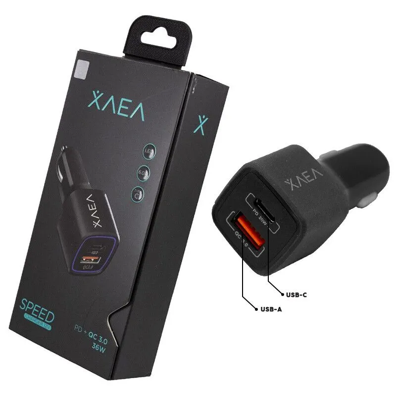 Cargador Para Auto Tipo C / USB-A