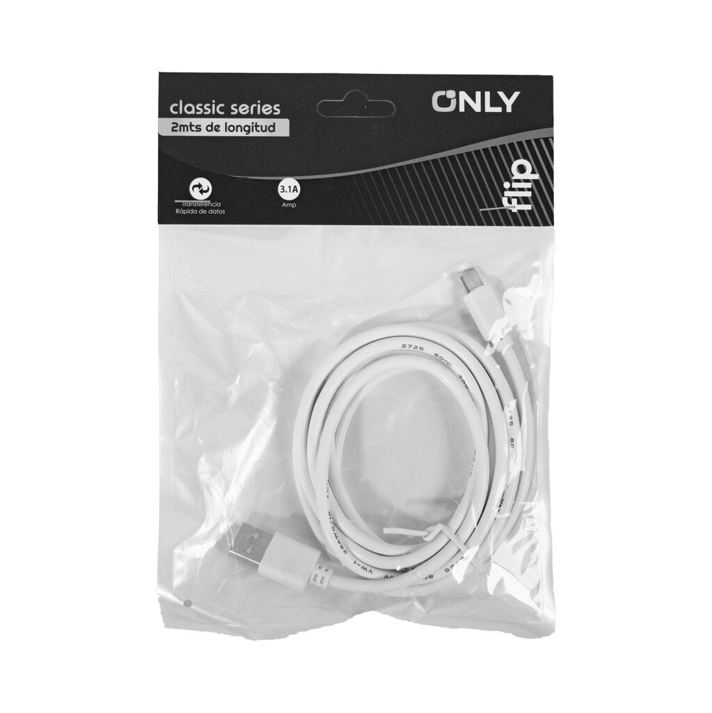 Cable Tipo C 2 Metros 3.1 AMP - ONLY