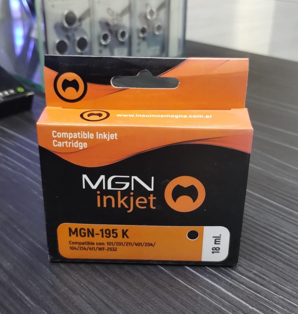 CARTUCHO 195 BLACK mgn injekt