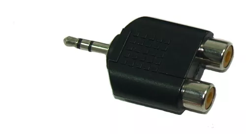 Adaptador 2 Rca Hembra A Plug Stereo 3.5 Macho