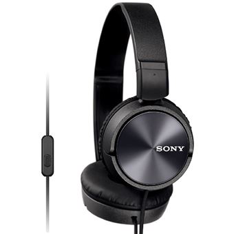 Sony MDR-ZX310AP ZX Series Wired on-Ear Folding Stereo Headset with Adjustable Headband (Black)