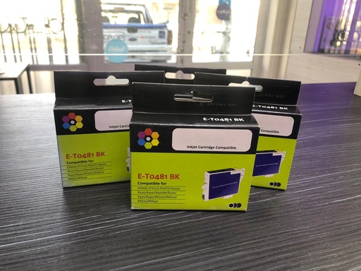 Cartucho E-To481 BK EPSON INKJET CARTRIDGE COMPATIBLE