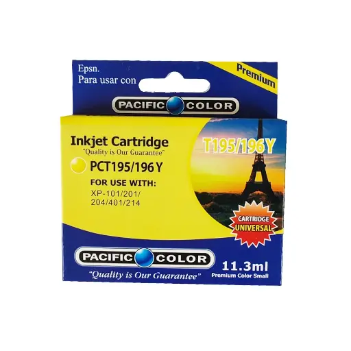 Cartucho T195/196Y AMARILLO PACIFIC COLOR