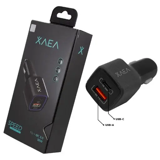 Cargador Para Auto Tipo C / USB-A