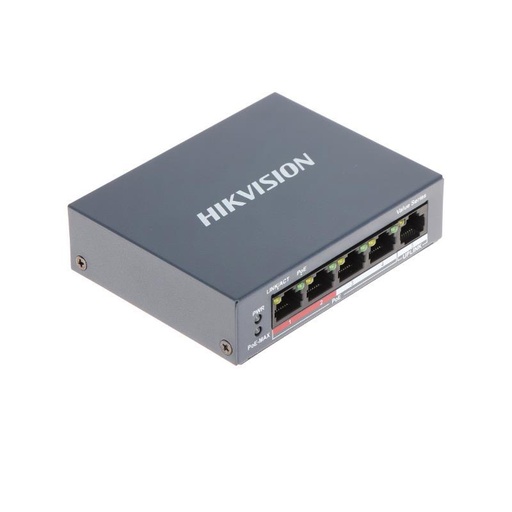 Switch 4 POE +1 Hikvision potencia 38w (DS-3E0105P-E/M)