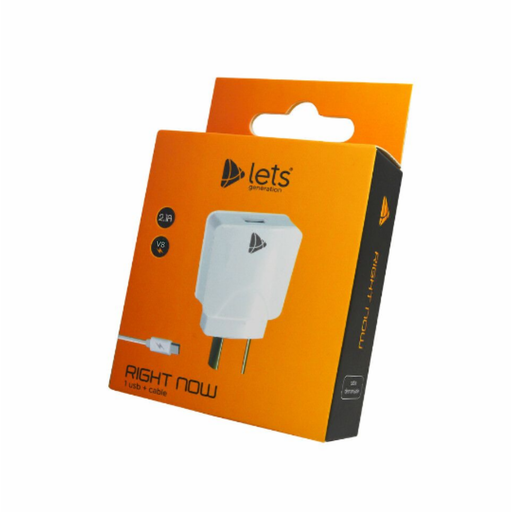 Cargador 1 USB + Cable V8 LETS