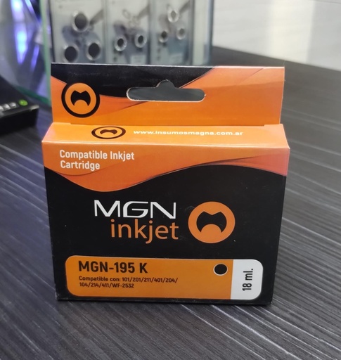 CARTUCHO 195 BLACK mgn injekt