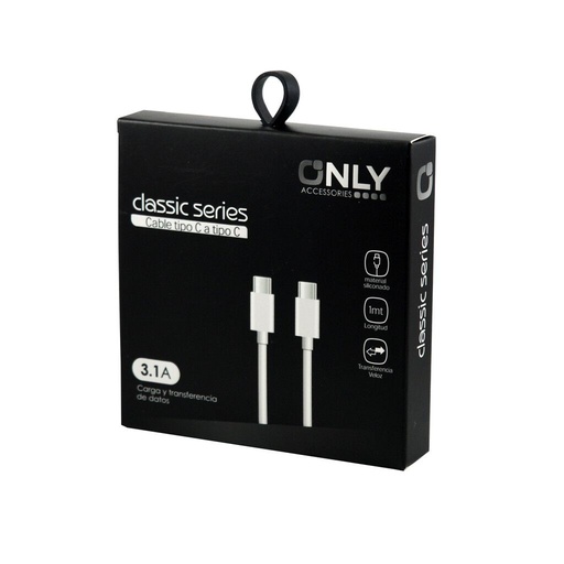 Cable Tipo C a Tipo C 3.1 A - ONLY 