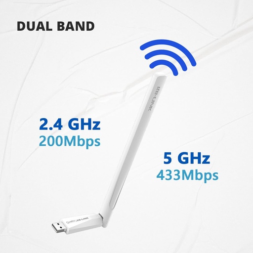 ADAPTADOR WIFI LB-LINK AC650M 5G DUAL BAND USB