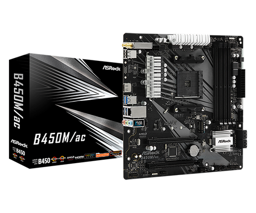 MOTHER ASROCK B450M/AC 2.0 AM4