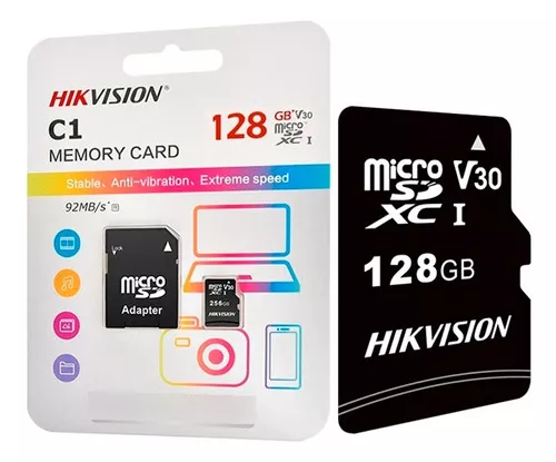 Tarjeta de Memoria 128 GB + Adaptador - HIKVISION