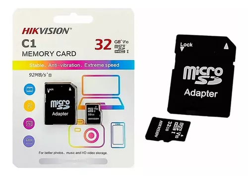 Tarjeta de Memoria 32 GB + Adaptador - HIKVISION