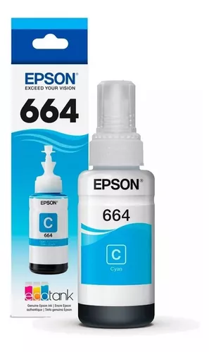 Tinta EPSON 664 Cyan